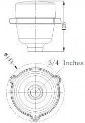 FAA L-810 IP67 3W Low Intensity Obstruction Light