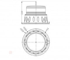 40W 2000cd ~ 20000cd Medium Intensity Type A Tower Aviation Lights